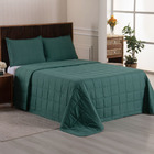 Kit Cobre Leito Colcha Speciale Casal Matelado Toque Acetinad