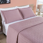 Kit Cobre Leito Colcha Vênus Casal Dupla Face Micropercal 200