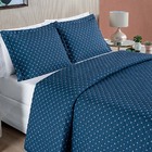 Kit Cobre Leito Colcha Vênus Casal Dupla Face Micropercal 200