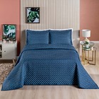 Kit Cobre Leito Colcha Vênus Queen Dupla Face Micropercal 200