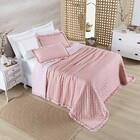 Kit Cobre Leito Colcha Vitta Casal Padrão Matelado C/ Babadin