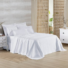 Kit Cobre Leito Colcha Vitta King Matelado C/ Babadinhos 200