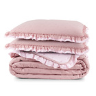 Kit Cobre Leito Colcha Vitta Queen Matelado C/ Babadinhos 200