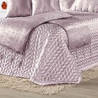 Kit Cobre Leito Colcha Vivian Queen 10 Peças Cetim Amassado P