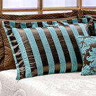 Kit Cobre Leito Com Xale E Almofadas Queen10 Peças Turquesa