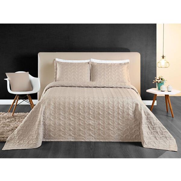 Kit Cobre Leito Desirée Casal Bordado Micropercal 200 Fios 3