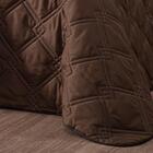 Kit Cobre Leito Diamante King 3 Peças Dupla Face Tabaco