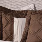 Kit Cobre Leito Diamante Queen 3 Peças Dupla Face Marrom