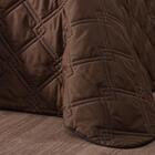 Kit Cobre Leito Diamante Queen 3 Peças Dupla Face Marrom