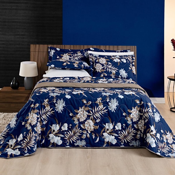 Kit Cobre Leito Dreams Casal Padrão 03 Peças Tecido Dupla Fac