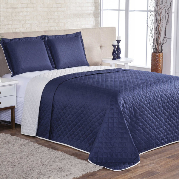 Kit Cobre Leito Dublin Casal Queen 03 Peças Tecido Microfibra