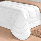 Kit Cobre Leito Dupla Face Solteiro 4pçs Branco E Bege Casen