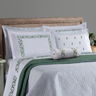 Kit Cobre Leito E Lençol Square King 8 Peças - Branco