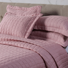 Kit Cobre Leito Elegance 3pçs Casal Queen Casen Rosê