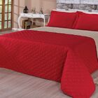 Kit Cobre Leito Eliana 3 Peças Casal - Vermelho