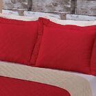 Kit Cobre Leito Eliana 3 Peças King - Vermelho