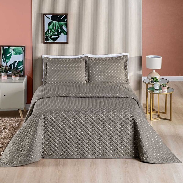 Kit Cobre Leito Espanha Casal Padrão 03 Peças Micropercal 200