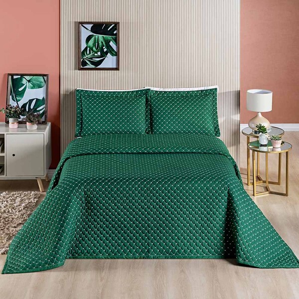 Kit Cobre Leito Espanha Casal Padrão 03 Peças Micropercal 200