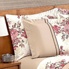 Kit Cobre Leito Estampado Queen Rosê Dupla Face + Jogo De Cam