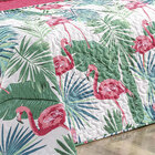Kit Cobre Leito Flamingo + Jogo De Cama Tamanho Solteiro 200