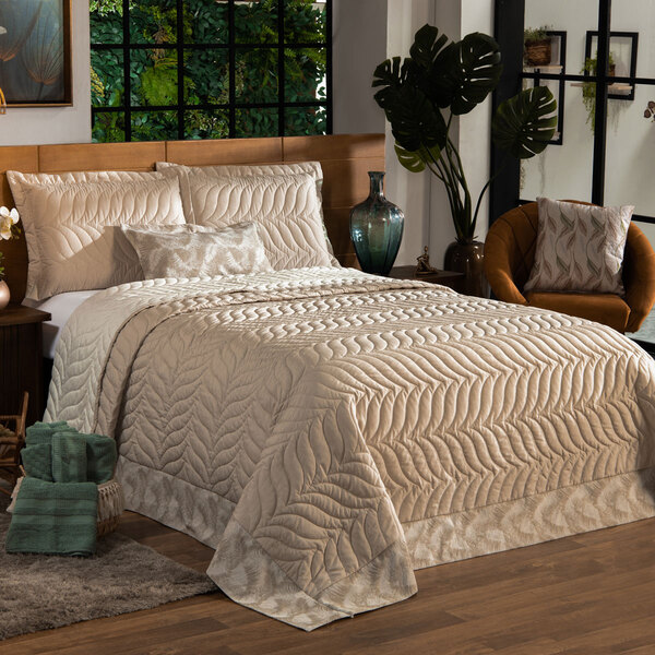 Kit Cobre Leito Fortuny Dupla Face King 04 Peças - Percal 180