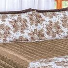 Kit Cobre Leito Fran 3 Peças Casal 6 Peças - Caramelo