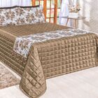 Kit Cobre Leito Fran 3 Peças Queen 6 Peças - Caramelo