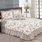 Kit Cobre Leito Geovana King 5 Peças Vermelho