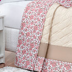 Kit Cobre Leito Infantil Solteiro Bege Com Almofada Decorativ