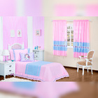 Kit Cobre Leito Infantil Unicórnio Rosa Matelado Com Almofada