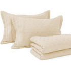 Kit Cobre Leito King 3 Peças Com Bordado Inglês Micro Percal