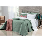 Kit Cobre Leito King 400 Fios Egípcio 100% Algodão Verde + Jo