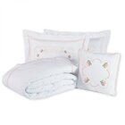 Kit Cobre Leito King 5 Peças Percal 100% Algodão 180 Fios Flo