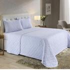 Kit Cobre Leito King Em Branco De Malha Da Fine - Edromania