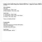 Kit Cobre Leito King Floral Estampado Verde Percal 200 Fios +