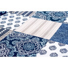 Kit Cobre Leito King Piquet Arezzo 03 Peças Azul