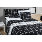 Kit Cobre Leito King Preto Micropercal 200 Fios Dupla Face +