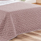 Kit Cobre Leito King Rosê Dupla Face + Jogo De Cama - 9 Peças