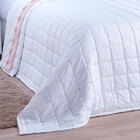 Kit Cobre Leito King Site 3 Peças Micropercal 200 Fios Branco