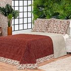 Kit Cobre Leito King Vila Real Jacquard 05 Peças - Mocassim