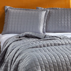 Kit Cobre Leito Liso Napoli Queen 03 Peças Cor Cinza