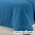 Kit Cobre Leito Liso Solteiro Cooorr 200 Fios 100% Algodão 2