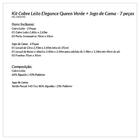 Kit Cobre Leito Listrado Queen Verde + Jogo De Cama - 7 Peças