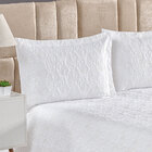 Kit Cobre Leito London King 3 Peças Percal Branco