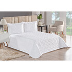 Kit Cobre Leito London King 3 Peças Percal Branco