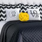 Kit Cobre Leito My Love Queen Microfibra C/ Almofada Nó Amare