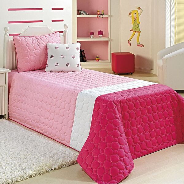Kit Cobre Leito My Net Solteiro 4 Peças Confortável Pink