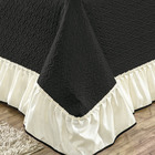Kit Cobre Leito Napole Casa Dona Casal Queen 03 Peças Preto