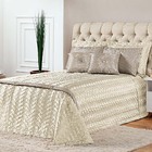 Kit Cobre Leito Óxido Cetim King 09 Peças - Palha