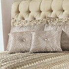 Kit Cobre Leito Óxido Cetim Queen 09 Peças - Bege